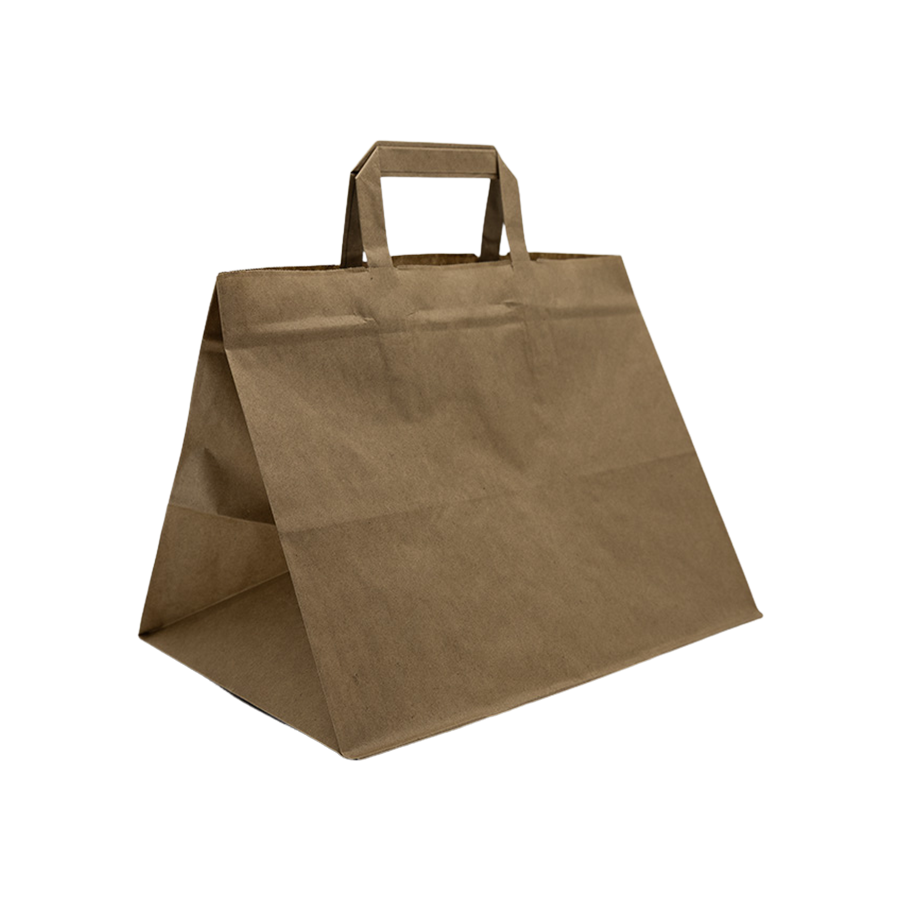 TORBA PAP. SZARA /UCHWYT PŁASKI/ 320X220X250 70 GR A 250